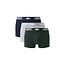 Lacoste Lacoste Heren Boxershorts Trunks 3-Pack Effen Groen/Grijs/Navy Blauw