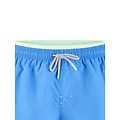 Happy Shorts Happy Shorts Men's Swim Short Double Waistband Solid Blue