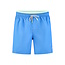 Happy Shorts Happy Shorts Men's Swim Short Double Waistband Solid Blue