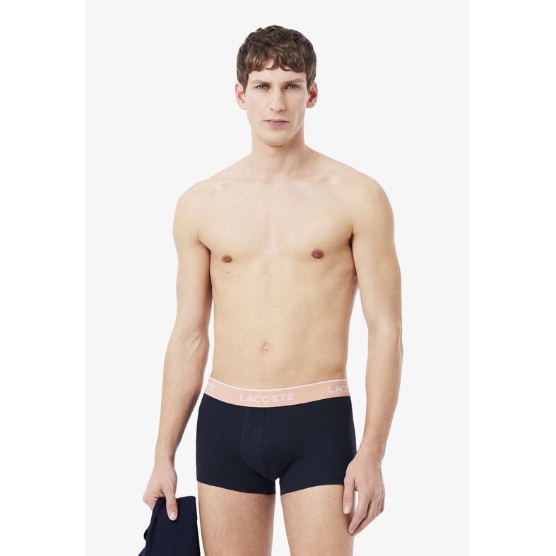 Lacoste Lacoste Men's Boxer Shorts Trunks 3-Pack Navy Blue