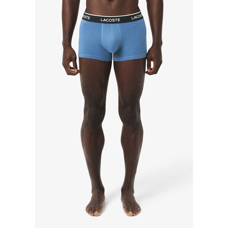 Lacoste Lacoste Men's Boxer Shorts Trunks 3-Pack Blue/Gray/Light Blue