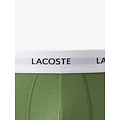 Lacoste Lacoste Heren Boxershorts Trunks 3-Pack Effen Groen/Donkergroen/Zwart