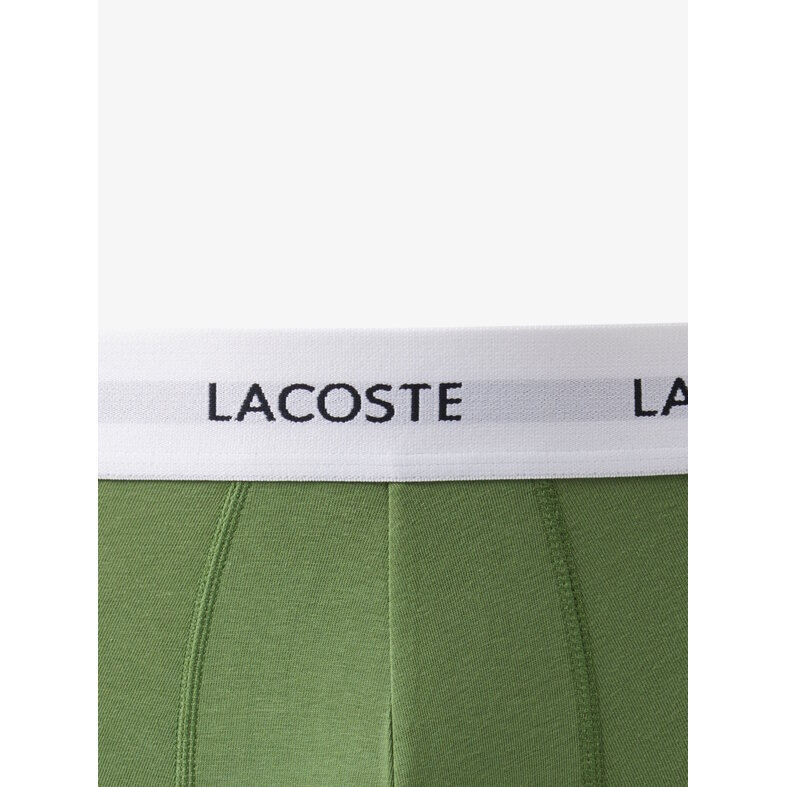Lacoste Lacoste Men's Boxer Shorts Trunks 3-Pack Solid Green/Dark Green/Black