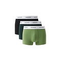 Lacoste Lacoste Men's Boxer Shorts Trunks 3-Pack Solid Green/Dark Green/Black