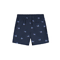 Shiwi Shiwi Boys' Swim Shorts MILO 4" Fish Print Dark Blue