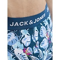 Jack & Jones Jack & Jones Heren Boxershorts Trunks JACBUSTER 3-Pack Blauw/Groen Gebloemd