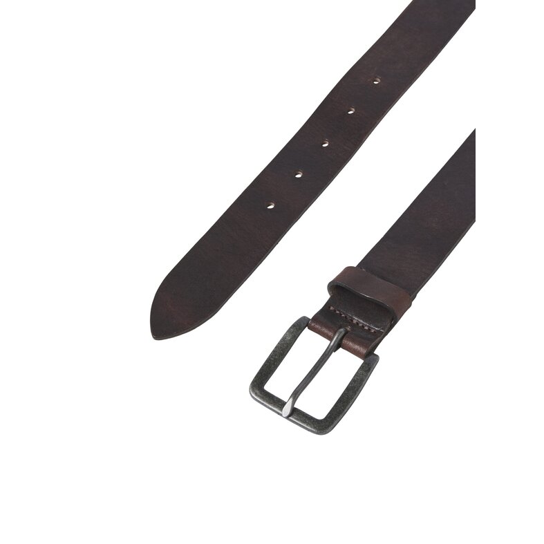 Jack & Jones Jack & Jones Men's Belt JACVICTOR Leather Dark Brown