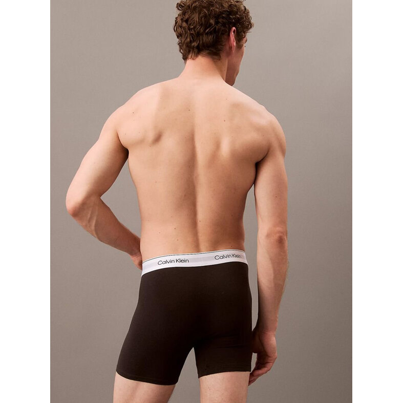 Calvin Klein Calvin Klein Men's Long-Leg Boxer Briefs, 3-Pack, Solid Black
