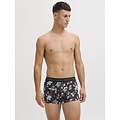 Jack & Jones Jack & Jones Men's Boxer Shorts Trunks Microfiber JACFLOWER 3-Pack Floral Print Black
