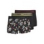 Jack & Jones Jack & Jones Heren Boxershorts Trunks Microfiber JACFLOWER 3-Pack Gebloemd Print Zwart