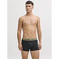 Jack & Jones Jack & Jones Heren Boxershorts Trunks Microfiber JACFLOWER 3-Pack Gebloemd Print Zwart