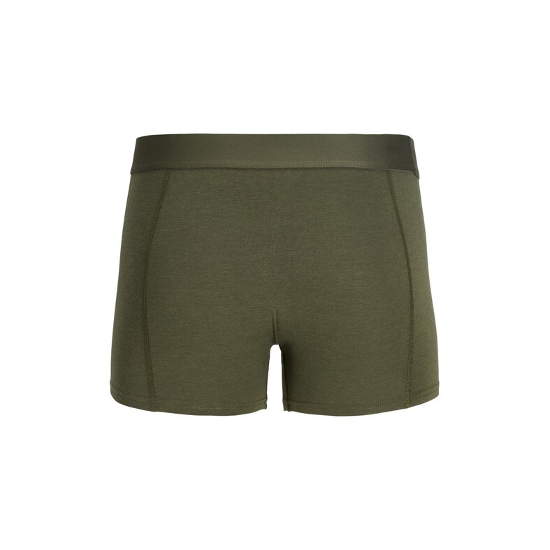 Jack & Jones Jack & Jones Heren Boxershorts Trunks JACCOMO Bamboe Effen 3-Pack Groen/Rood/Donkerblauw