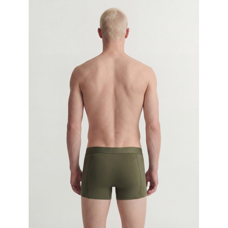 Jack & Jones Jack & Jones Heren Boxershorts Trunks JACCOMO Bamboe Effen 3-Pack Groen/Rood/Donkerblauw