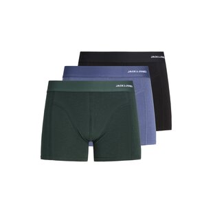 Jack & Jones Men's Boxer Shorts Trunks JACCOMO Bamboo Solid 3-Pack Dark Green/Blue/Black