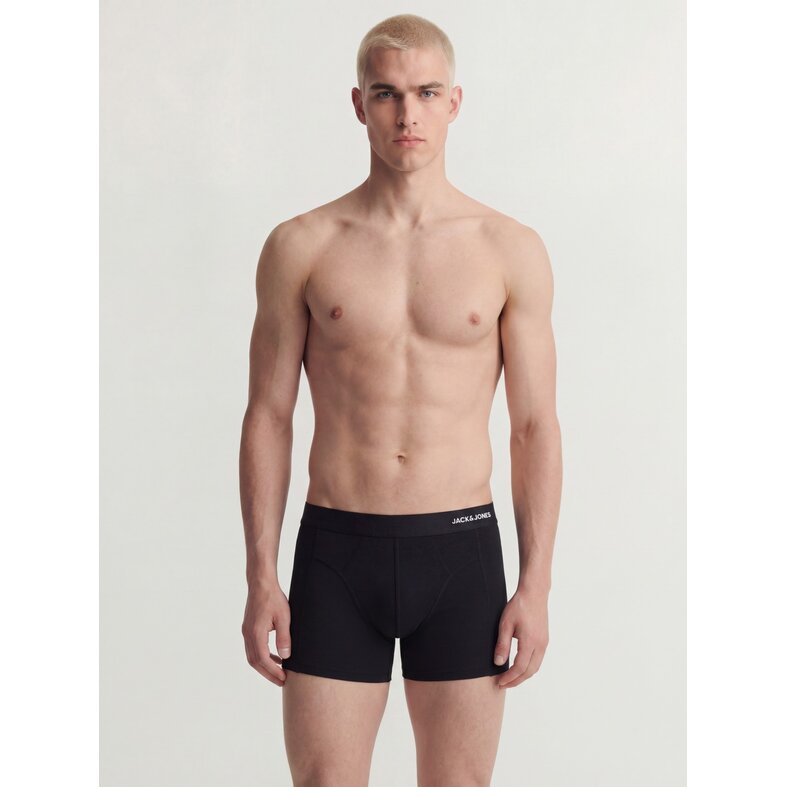 Jack & Jones Jack & Jones Heren Boxershorts Trunks JACCOMO Bamboe Effen 3-Pack Donkergroen/Blauw/Zwart
