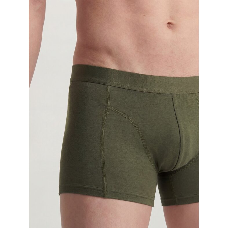 Jack & Jones Jack & Jones Heren Boxershorts Trunks JACCOMO Bamboe Effen 3-Pack Groen/Rood/Donkerblauw