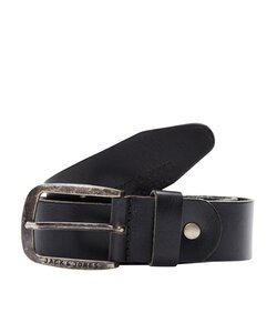 Jack & Jones Men's Belt JACPAUL Leather Black