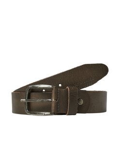 Jack & Jones Men's Belt JACPAUL Leather Brown