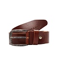 Jack & Jones Jack & Jones Men's Belt JACPAUL Leather Red Brown