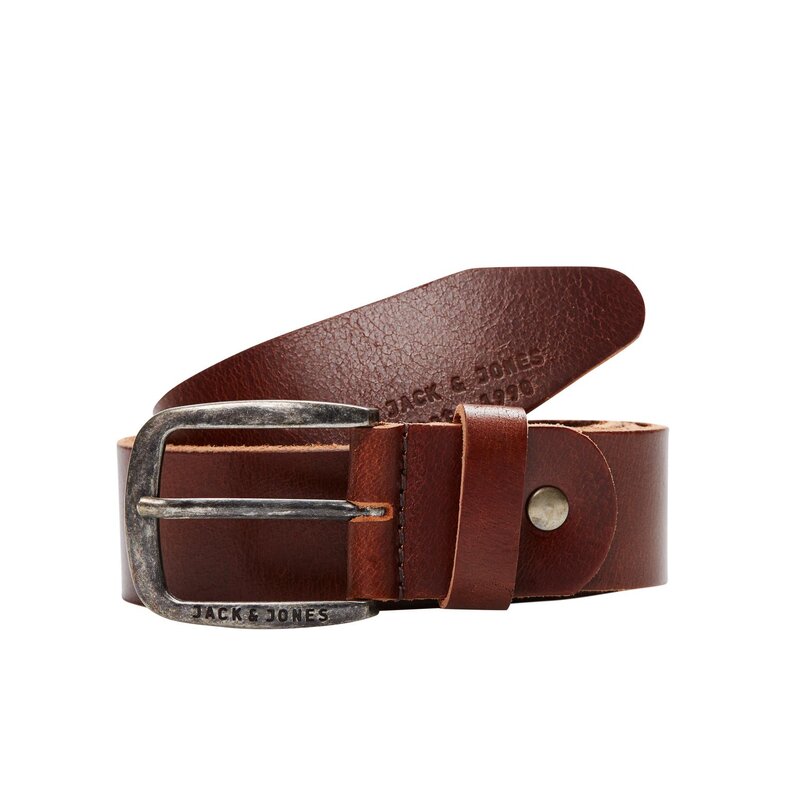 Jack & Jones Jack & Jones Men's Belt JACPAUL Leather Red Brown