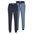 Phil & Co Phil & Co Heren Lange Pyjamabroeken 2-Pack Donkerblauw