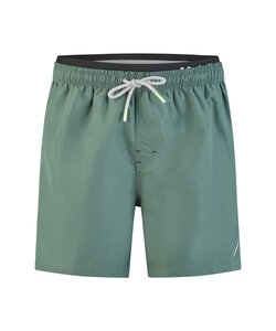 Happy Shorts Men's Swim Short Double Waistband Solid Khaki