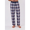 Phil & Co Phil & Co Heren Lange Pyjamabroeken 2-Pack Blauw Geruit