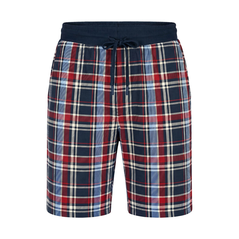 Phil & Co Phil & Co Men's Short Pajama Pants 2-Pack Blue/Red Checkered