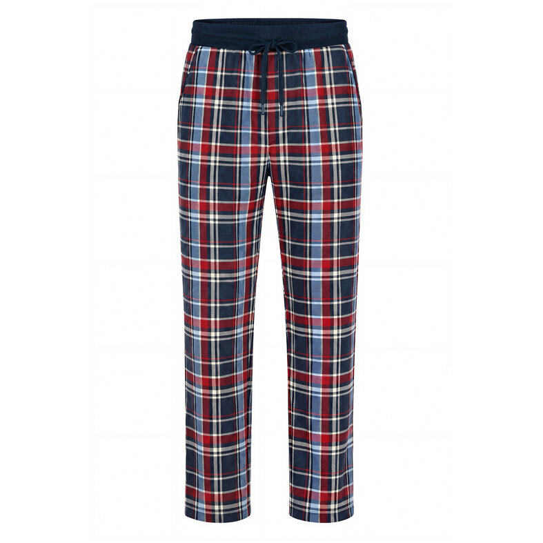 Phil & Co Phil & Co Men's Long Pajama Pants 2-Pack Blue/Red Checkered