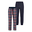 Phil & Co Phil & Co Men's Long Pajama Pants 2-Pack Blue/Red Checkered