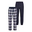 Phil & Co Phil & Co Men's Long Pajama Pants 2-Pack Blue Checkered