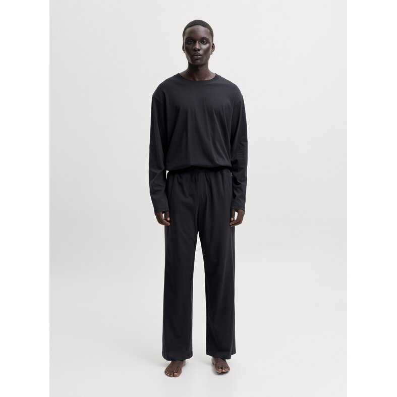 Jack & Jones Jack & Jones Heren Lounge Pyjama Set Lang JACALFRED Effen Zwart