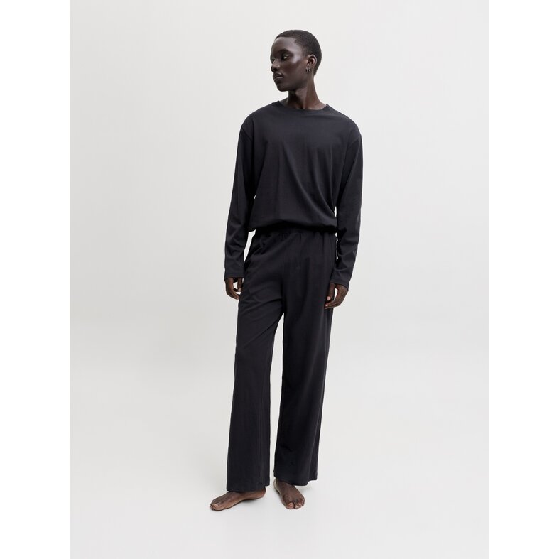 Jack & Jones Jack & Jones Heren Lounge Pyjama Set Lang JACALFRED Effen Zwart
