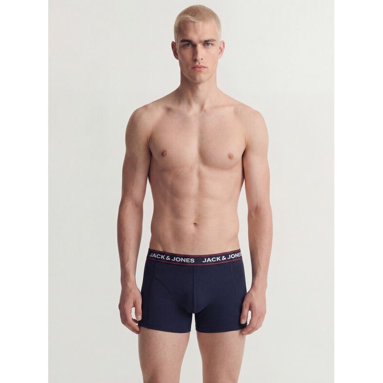 Jack & Jones Jack & Jones Heren Plus Size Boxershorts Trunks JACMAX 5-Pack Effen Multicolor