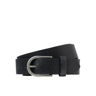 Jack & Jones Men's Plus Size Belt JACBENSON Leather Black