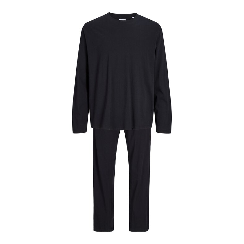 Jack & Jones Jack & Jones Heren Lounge Pyjama Set Lang JACALFRED Effen Zwart