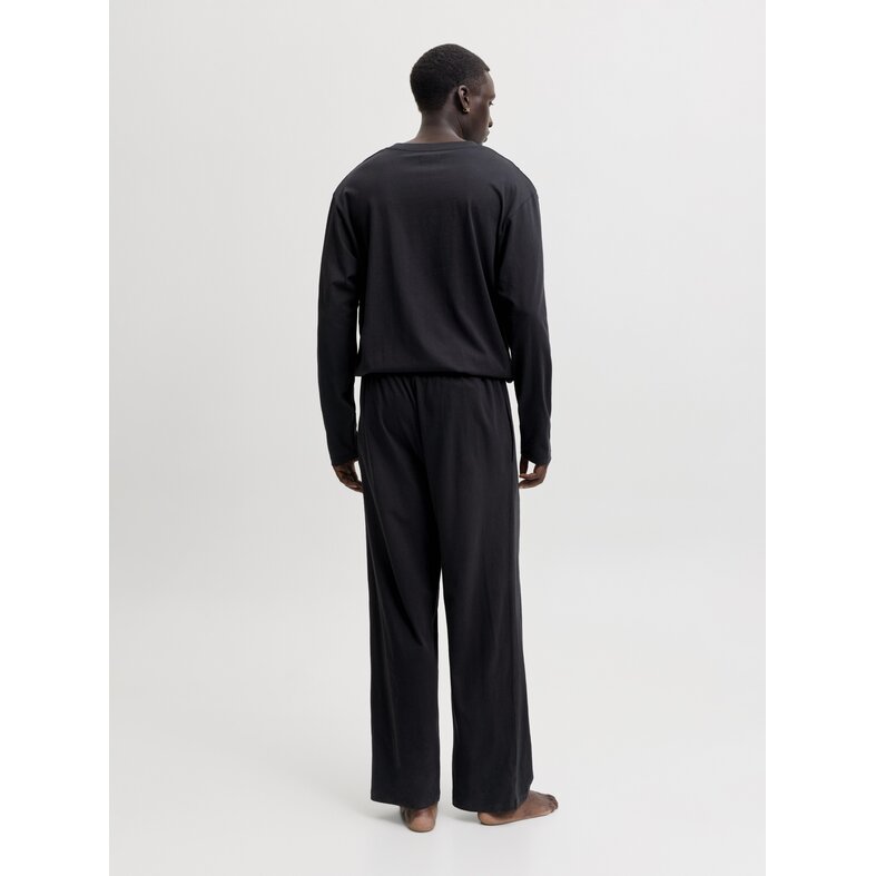 Jack & Jones Jack & Jones Heren Lounge Pyjama Set Lang JACALFRED Effen Zwart