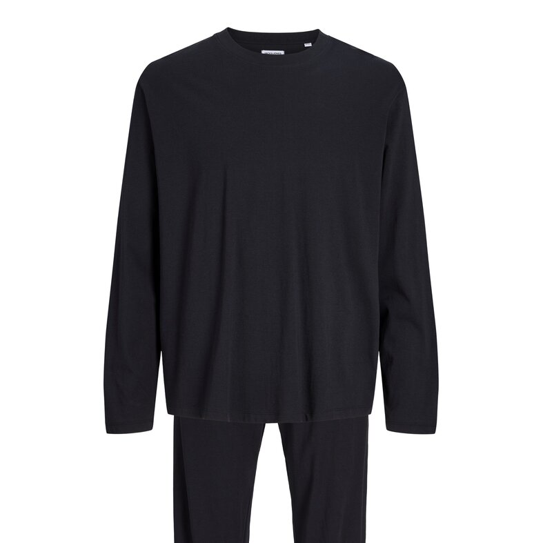 Jack & Jones Jack & Jones Heren Lounge Pyjama Set Lang JACALFRED Effen Zwart