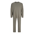 Jack & Jones Jack & Jones Heren Lounge Pyjama Set Lang JACALFRED Effen Grijsgroen