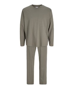 Jack & Jones Heren Lounge Pyjama Set Lang JACALFRED Effen Grijsgroen