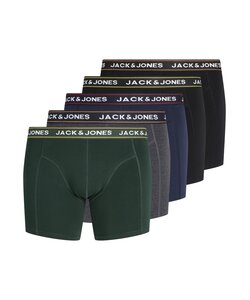 Jack & Jones Heren Plus Size Boxershorts Trunks JACMAX 5-Pack Effen Multicolor