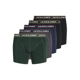 Jack & Jones Heren Plus Size Boxershorts Trunks JACMAX 5-Pack Effen Multicolor