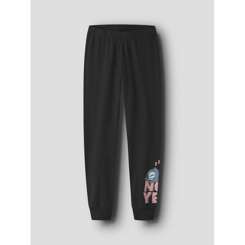 Name It Name It Girls' Long Pajama Set NKFANDA Stitch Black