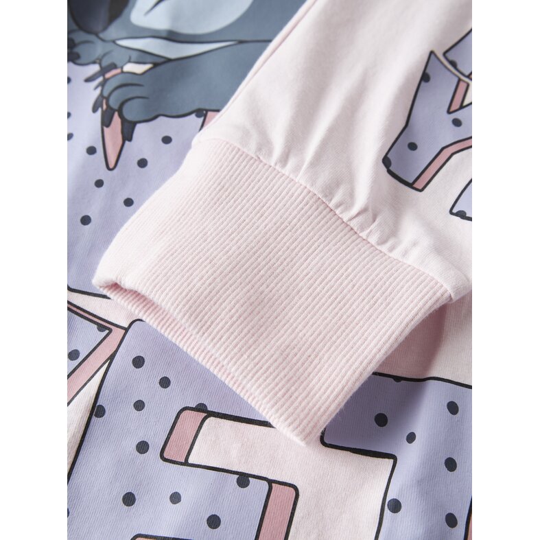 Name It Name It Girls' Long Pajama Set NKFANDA Stitch Pink