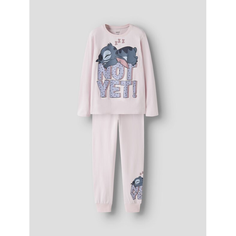 Name It Name It Girls' Long Pajama Set NKFANDA Stitch Pink