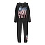 Name It Name It Girls' Long Pajama Set NKFANDA Stitch Black