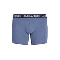 Jack & Jones Jack & Jones Heren Plus Size Boxershorts Trunks JACFAX 3-Pack Effen Blauw Melange