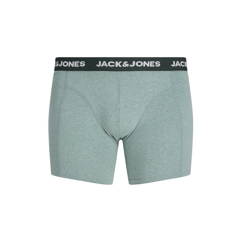 Jack & Jones Jack & Jones Heren Plus Size Boxershorts Trunks JACFAX 3-Pack Effen Groen Melange