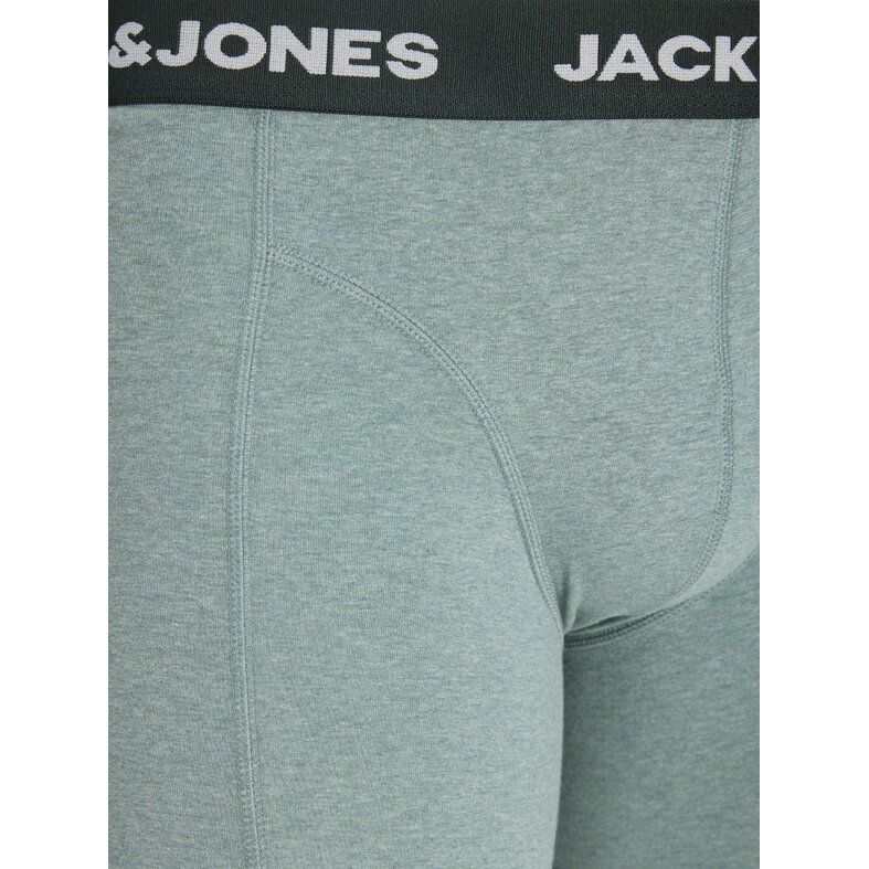 Jack & Jones Jack & Jones Heren Plus Size Boxershorts Trunks JACFAX 3-Pack Effen Groen Melange