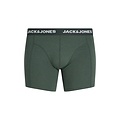 Jack & Jones Jack & Jones Men's Plus Size Boxer Shorts Trunks JACFAX 3-Pack Solid Green Melange